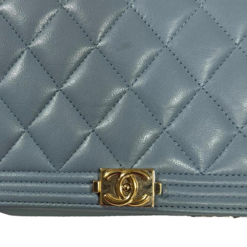 CHANEL Authentic Blue Leather Wallet - Picture 12 of 12